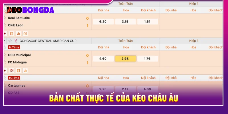 Giải thích kèo châu âu dễ hiểu cho người mới