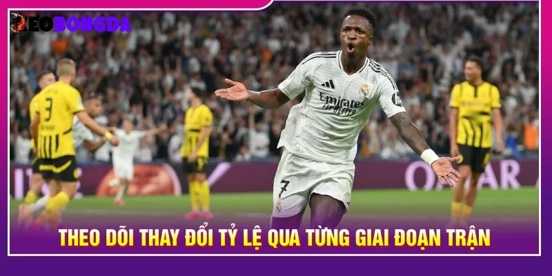Theo dõi thay đổi tỷ lệ qua từng giai đoạn trận